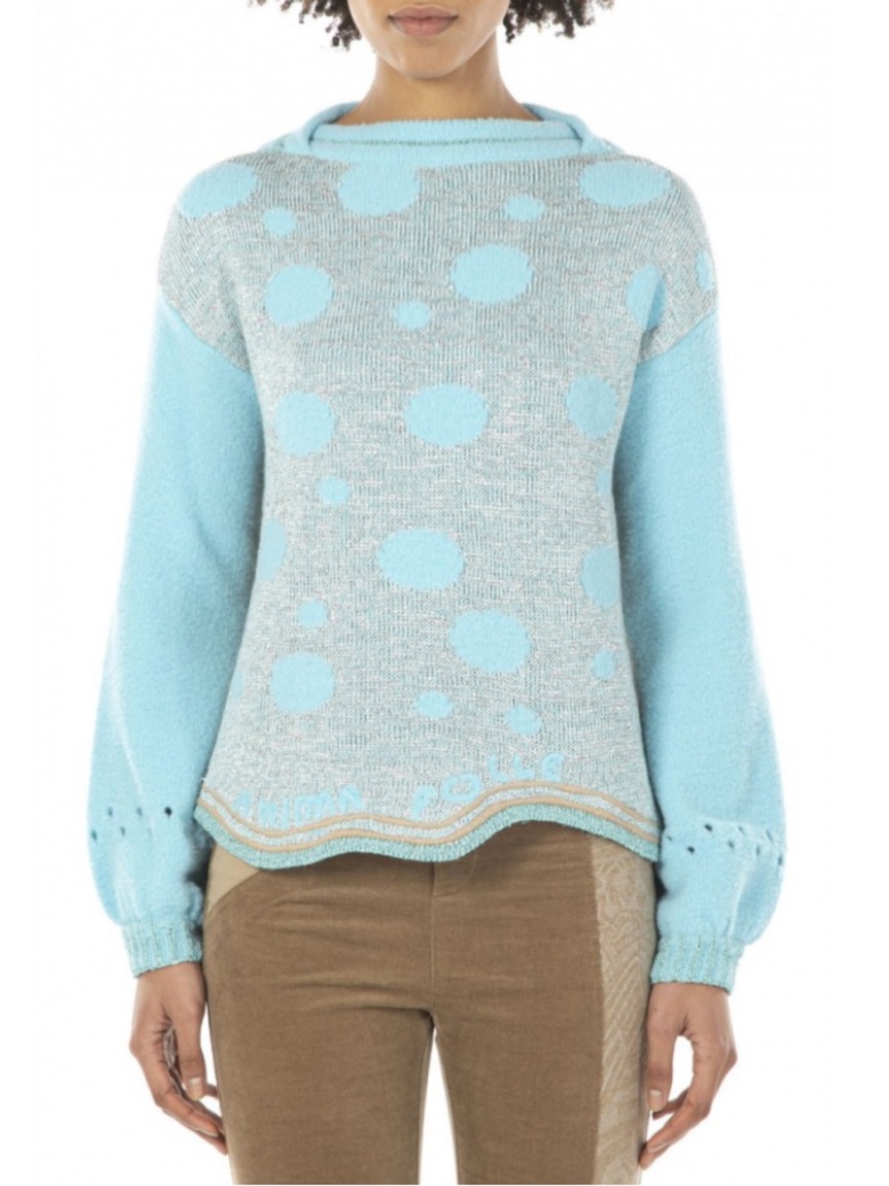 Elisa Cavaletti Knitted Wool Blend Sweater